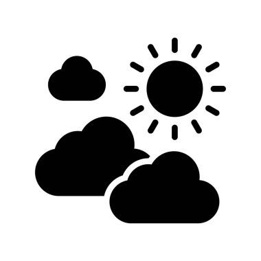 bulut simgesi, vektör illüstrasyonu