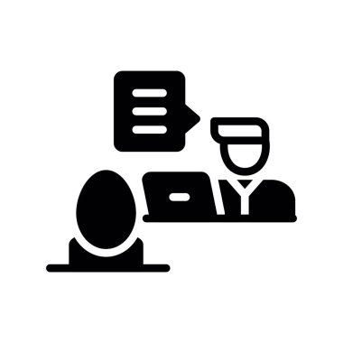 Gıda ve restoran simgesinin vektör illüstrasyonu