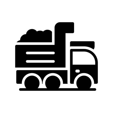 Kamyon. Web simgesi basit illüstrasyon
