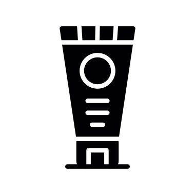 Şişenin siyah beyaz simgesinin vektör çizimi