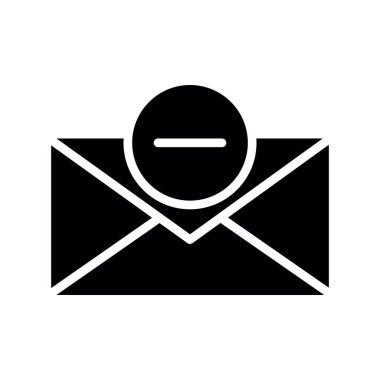 Zarf simgesi vektörü web ve mobil uygulama tasarımınız için beyaz arkaplanda izole edildi, e- posta logosu kavramı