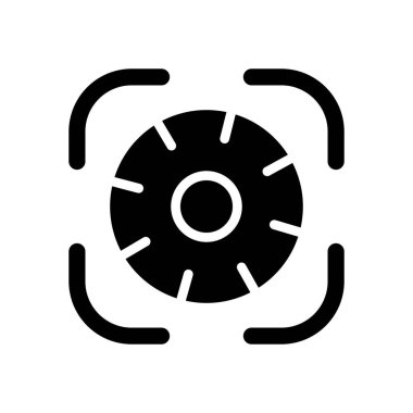 Araba direksiyon ikonu. Beyaz arkaplanda izole edilmiş basit vektör illüstrasyonu.