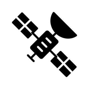 uydu simgesi vektör illüstrasyonu