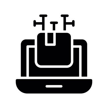 Bavul ve bagaj simgesi, basit stil.