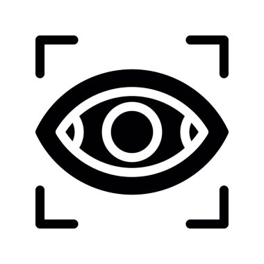 Göz simgesi vektör illüstrasyonu