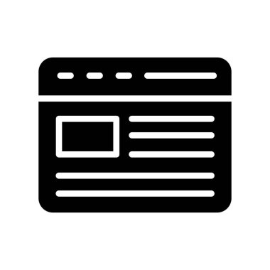 Web vektör simgesi düz simgesi