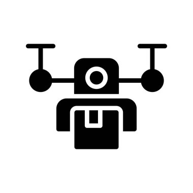 Robot kabartma vektör düz simgesi