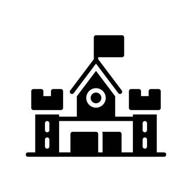 ev vektör simgesi. Siyah vektör simgesi beyaz arkaplan binasında izole edildi.