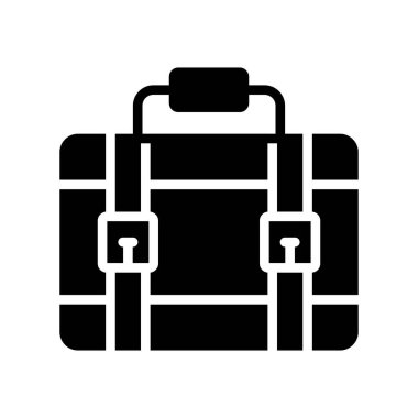 Sırt çantası simge vektör çizim