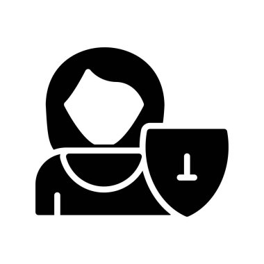 Modern simge koruma eksikliğinin vektör illüstrasyonu.