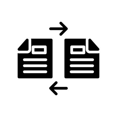 dosya vektörü ince çizgi simgesi