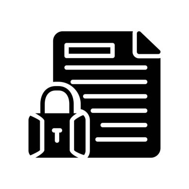 belge simgesi vektör illüstrasyonu