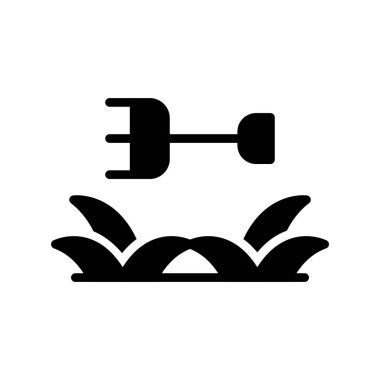 Bir tekne simgesinin vektör illüstrasyonu