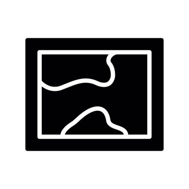 Yüzme Havuzu Kabartma Vektörü Simgesi Tasarımı