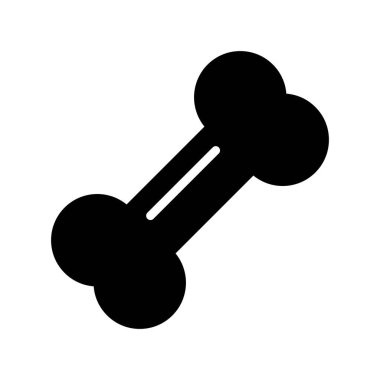 kemik simgesi vektör çizimi tasarımı