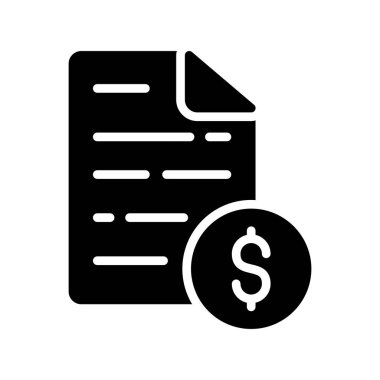 dosya vektörü glyph düz simgesi