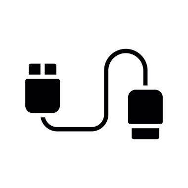 elektrik dolgu vektörü simgesi