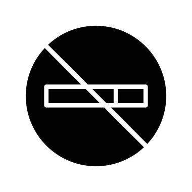 vektör ince çizgi simgesini durdur