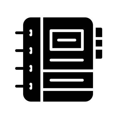 veri merkezi glyph düz vektör simgesi