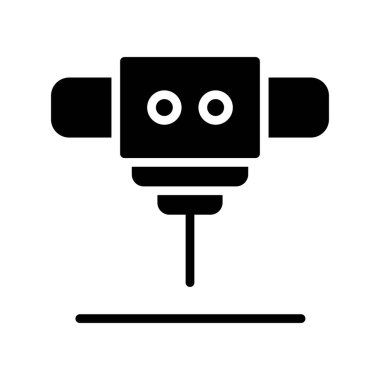 robot ikon vektör illüstrasyonu