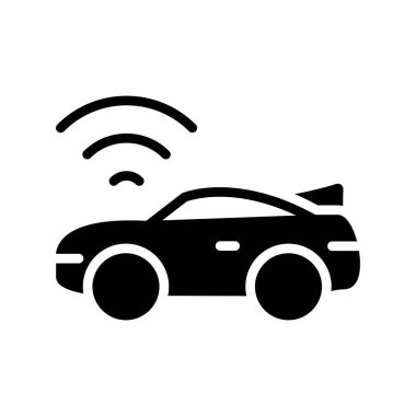 araba denetimi simgesi düz vektör simgesi