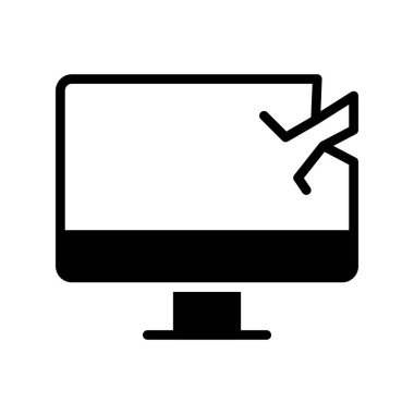 bilgisayar ekranı simgesi, vektör illüstrasyonu