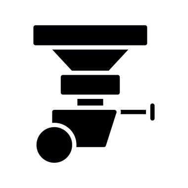 yemek arabası vektör düz simge