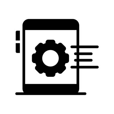 vektör glifini düz simge olarak ayarla