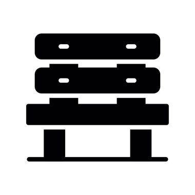 Modern yapı simgesinin vektör illüstrasyonu