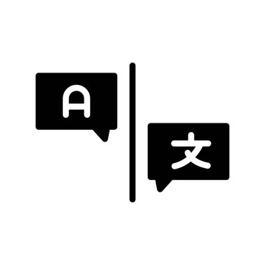 Sohbet için sembol. vektör illüstrasyonu