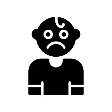 Üzgün adam simgesi, basit biçim