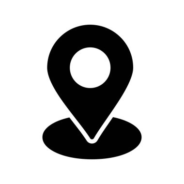 konum vektörü ince çizgi simgesi