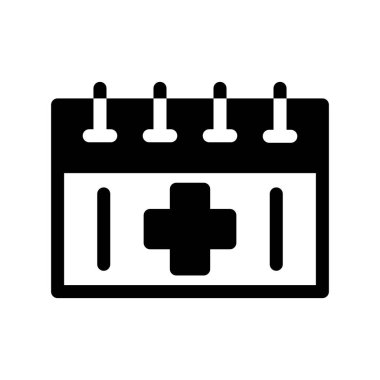 tıbbi vektör sembolü düz simge