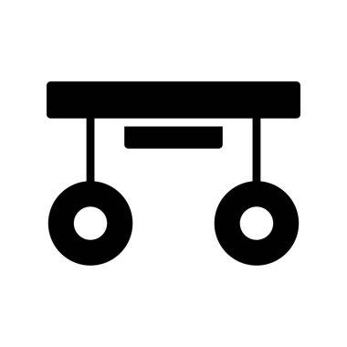 Bebek arabası ikonu vektör illüstrasyonu. bebek arabası simgesi.