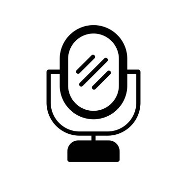 mikrofon vektörü ince çizgi simgesi