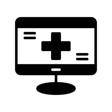 Tıbbi ikon, vektör illüstrasyonu, sağlık hizmeti kavramı