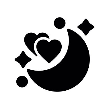 Kalp vektör düz simgesi