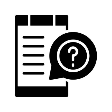 Soru işareti simgesi, vektör biçimi olan konuşma balonu