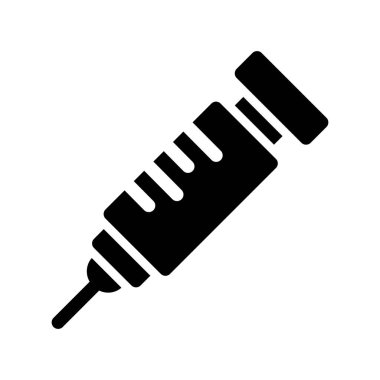 kalem glyph düz vektör simgesi