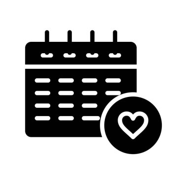 Web ve mobil uygulaması tasarımı, takvim logo kavramı için beyaz arka plan üzerinde izole takvim simge vektör