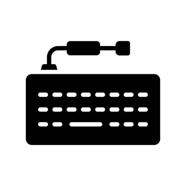 Klavye vektör düz simge