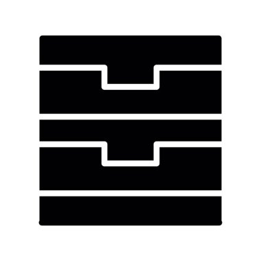 Siyah ve beyaz simgesinin vektör illüstrasyonu