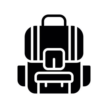Sırt çantası simgesini, basit tarzı