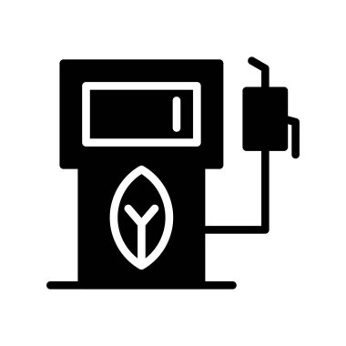 yakıt pompası simgesi, vektör illüstrasyonu