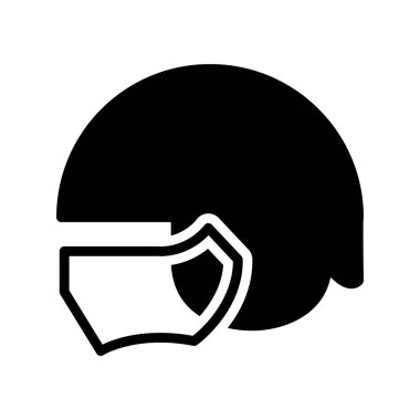 Kask simgesi vektör illüstrasyon tasarımı