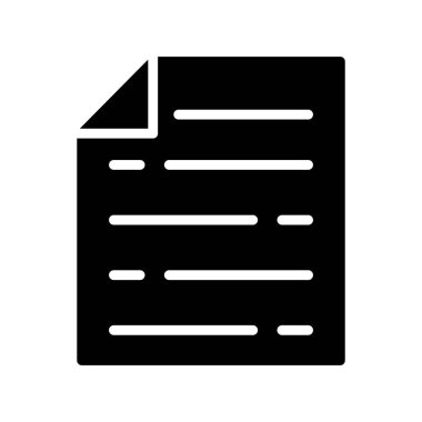 belge simgesi vektör illüstrasyonu