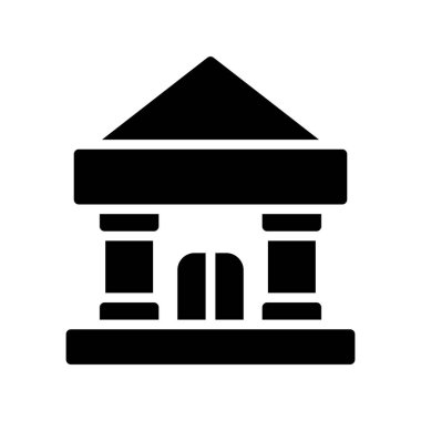 Court simgesi vektör çizimi tasarımı