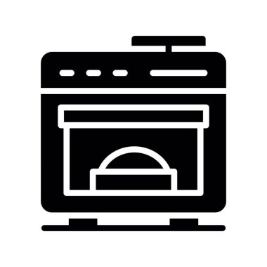 Mutfak fırın vektör simgesi