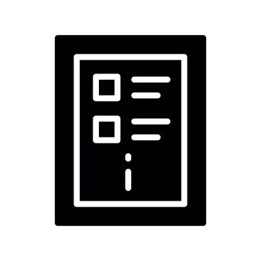 Siyah ve beyaz simgesinin vektör illüstrasyonu