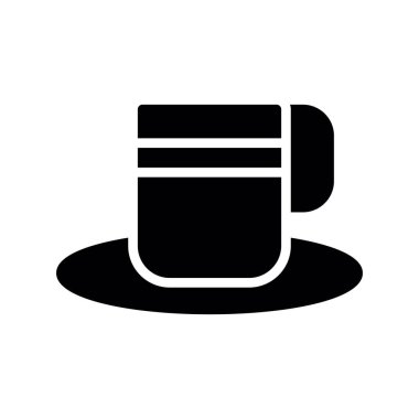 kahve kupası simgesi vektör illüstrasyon grafik tasarımı